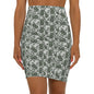 Floral Mid-Waist Elegant Skirt