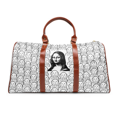 Mona Scream Ivory Limited Edition Waterproof Travel Bag